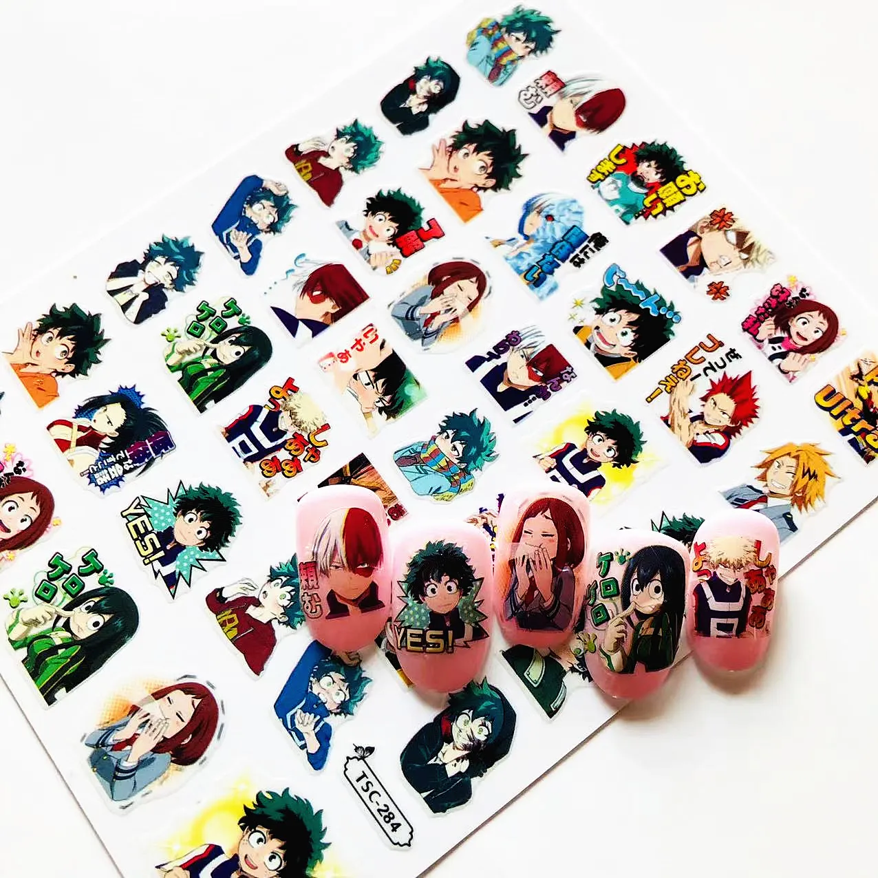 Nieuwste TSC-167-169 Anime Serie Anime Esigns 3d Nail Art Sticker Nail Decal Accessoires Nail Slider