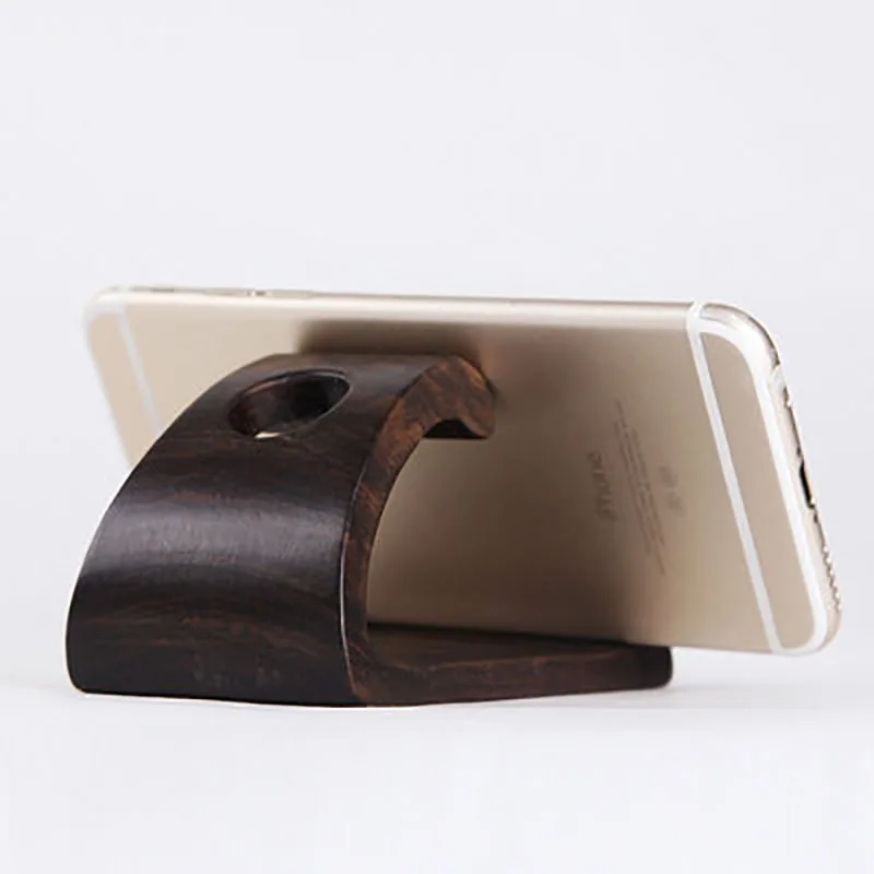 Rosewood Carving Crafts Ebony Mobile Phone Bracket, Desktop Decoration Ornaments, Solid Wood Acid Branch Wooden Bracket