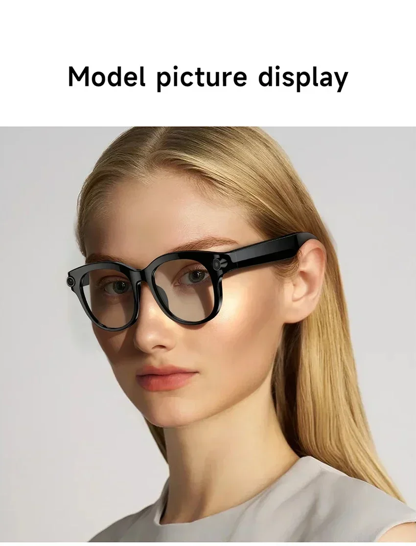 Lenovo ThinkPlus AI Smart-Brille mit Übersetzungsfunktion, Bluetooth, Sprachaufzeichnung, Musikwiedergabe – intelligente Sonnenbrille für Damen und Herren. – Detail 22