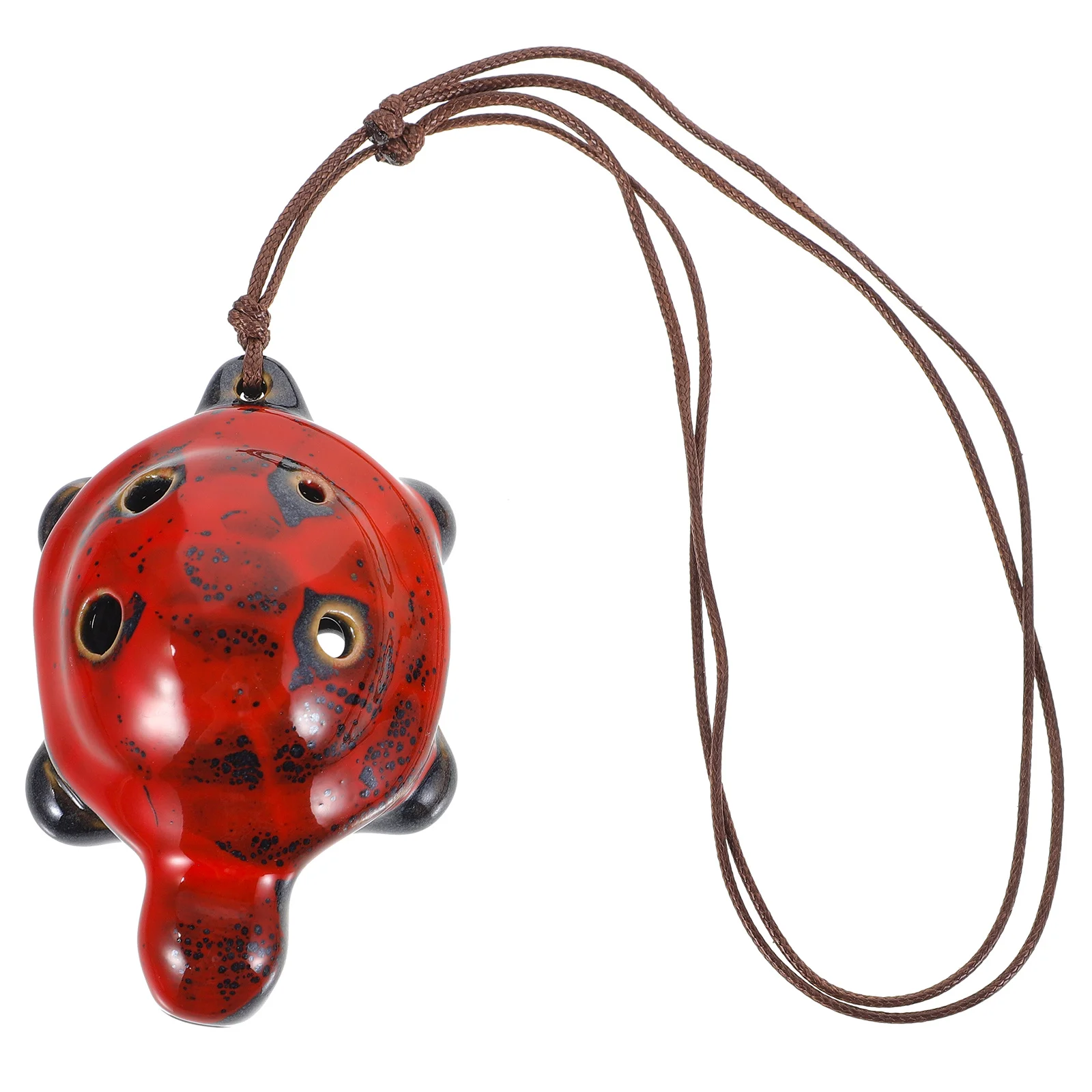

6 Hole Ceramic Turtle Shaped Ocarina Portable Beginner Wind Instrument Kids Children Practice Ocarina Instrument