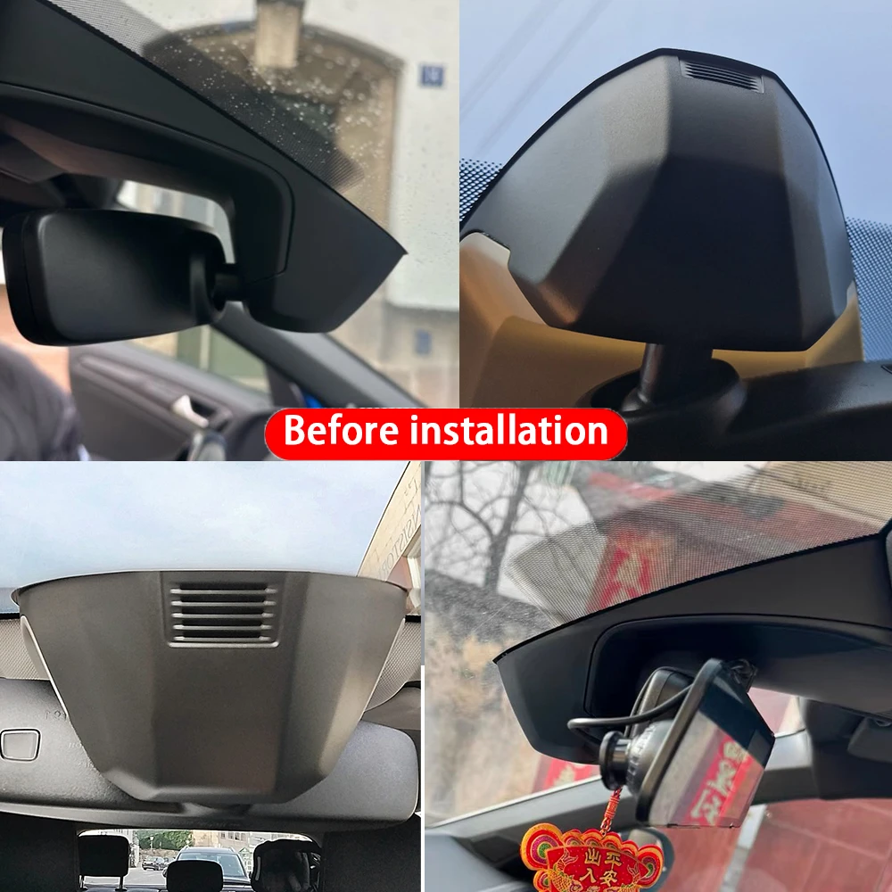for Volkswagen VW T Roc T-Roc Troc 2018-2025 4K Front Rear Camera Dash Cam Wifi Plug and Play Video Recorder Loop Recording