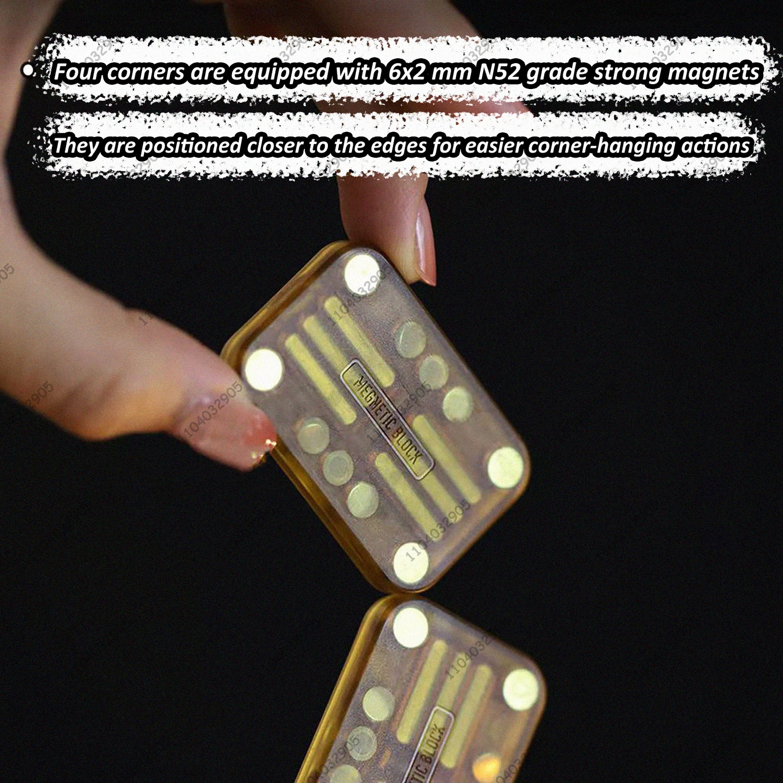 EDC Fidget Slider GAO Studio PEI Infinite Bit Magnetic Cube Fidget Spinner Card Push Fidget Gear Gadget Stress Relief Boys Gift