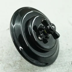 Flush-mounted Retro Vintage Ceramic Porcelain Wall Light Switch White Black