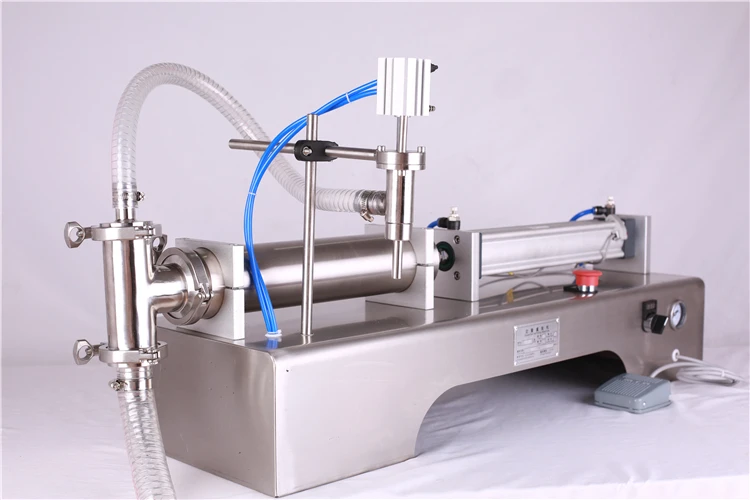 10-100ml Commercial Liquid Filling Machine Semi-Automatic Small Piston For Beverage Honey Shampoo Nail Cosmetic Oils