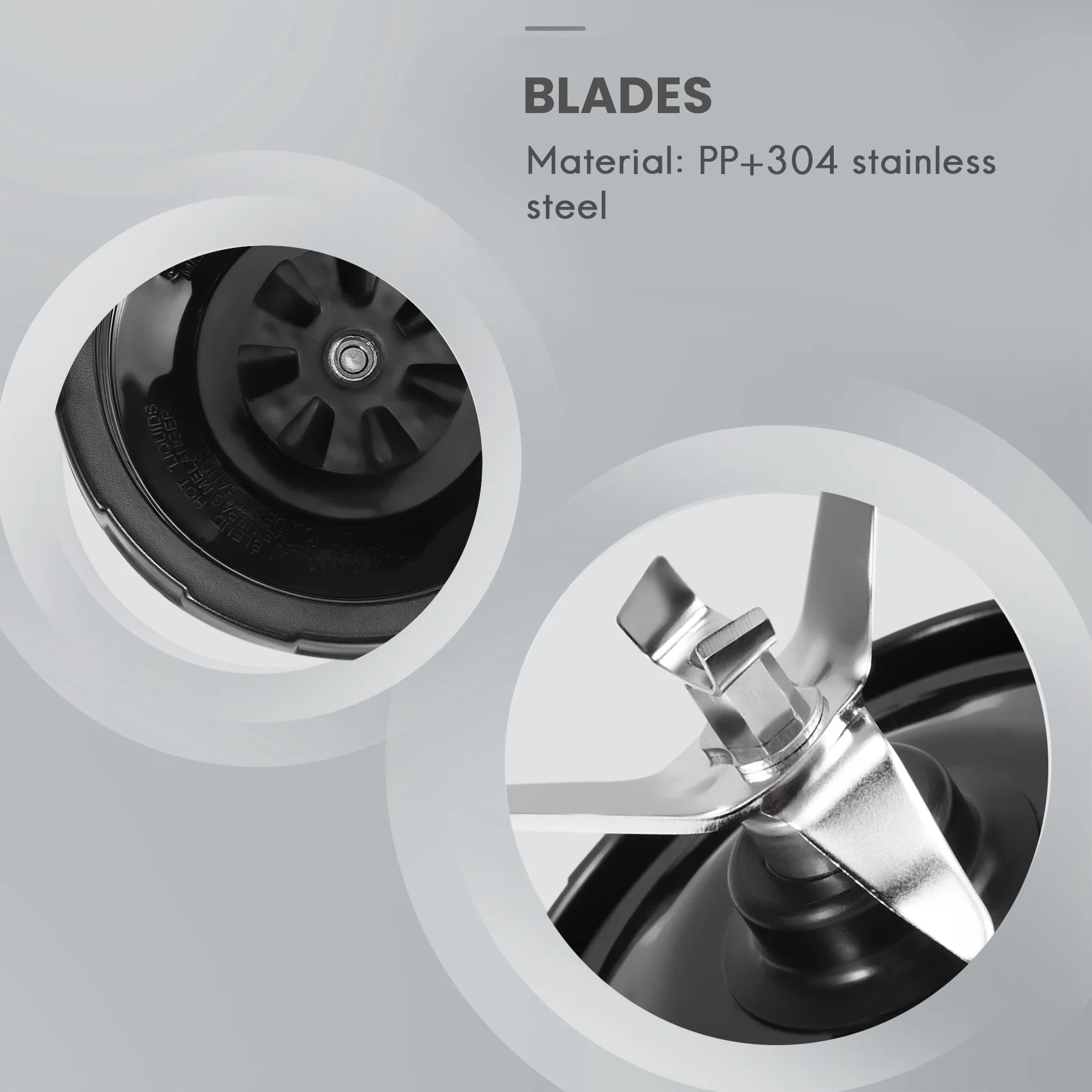 2ชิ้น7ครีบระบายใบมีดอะไหล่ใบมีดล่างสำหรับ Ninja Auto IQ BL642 BL2013 NN102