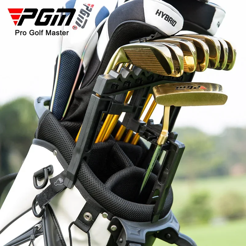 PGM Golf Clubs Fixture Accommodate 9 Iron Holder Reduce Pole Head Collisions Adjustable Width Training Aids ZJ018