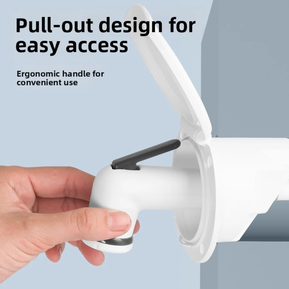 

Handheld Rinse Set Marine Shower Kit Post-swim Rinse Retractable Shower Head Kit Shower Head ABS Construction PVC 5-layer Hose