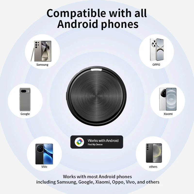 OPPO جهاز تعقب بلوتوث صغير لنظام أندرويد علامة الهواء جهاز مكافحة خسر الحيوانات الأليفة المسنين محفظة أطفال تتبع أندرويد الذكية مكتشف محدد