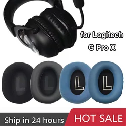 1 Pair Ear Cushion For Logitech G Pro X Headset Headphones Replacement Earpads cushion Leather Earmuff Ear Cover Earcups