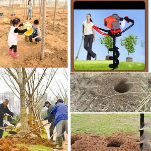 Small Hole Digging Machine High Power Tree Planting Digging Machine Hole Piling Machine Two Stroke Gasoline Ground Drill 8 Main Sales Ground Hole Opening Machine - №6