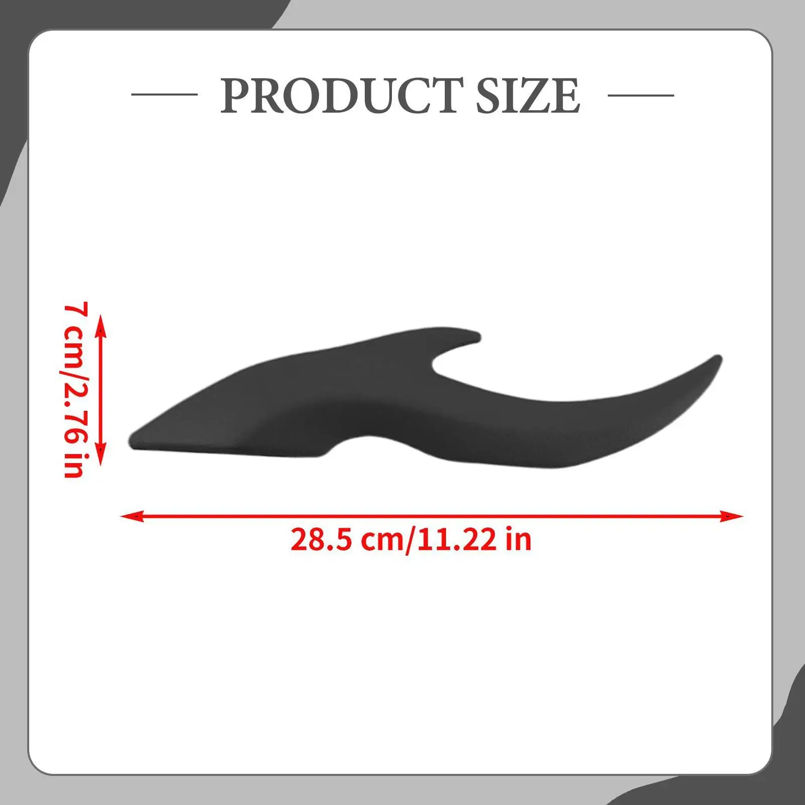 Car Roof Dragon Horn Decoration 3D Sticker Creative Halloween Devil Horn Auto Ornament Peel Stick for Road Trip