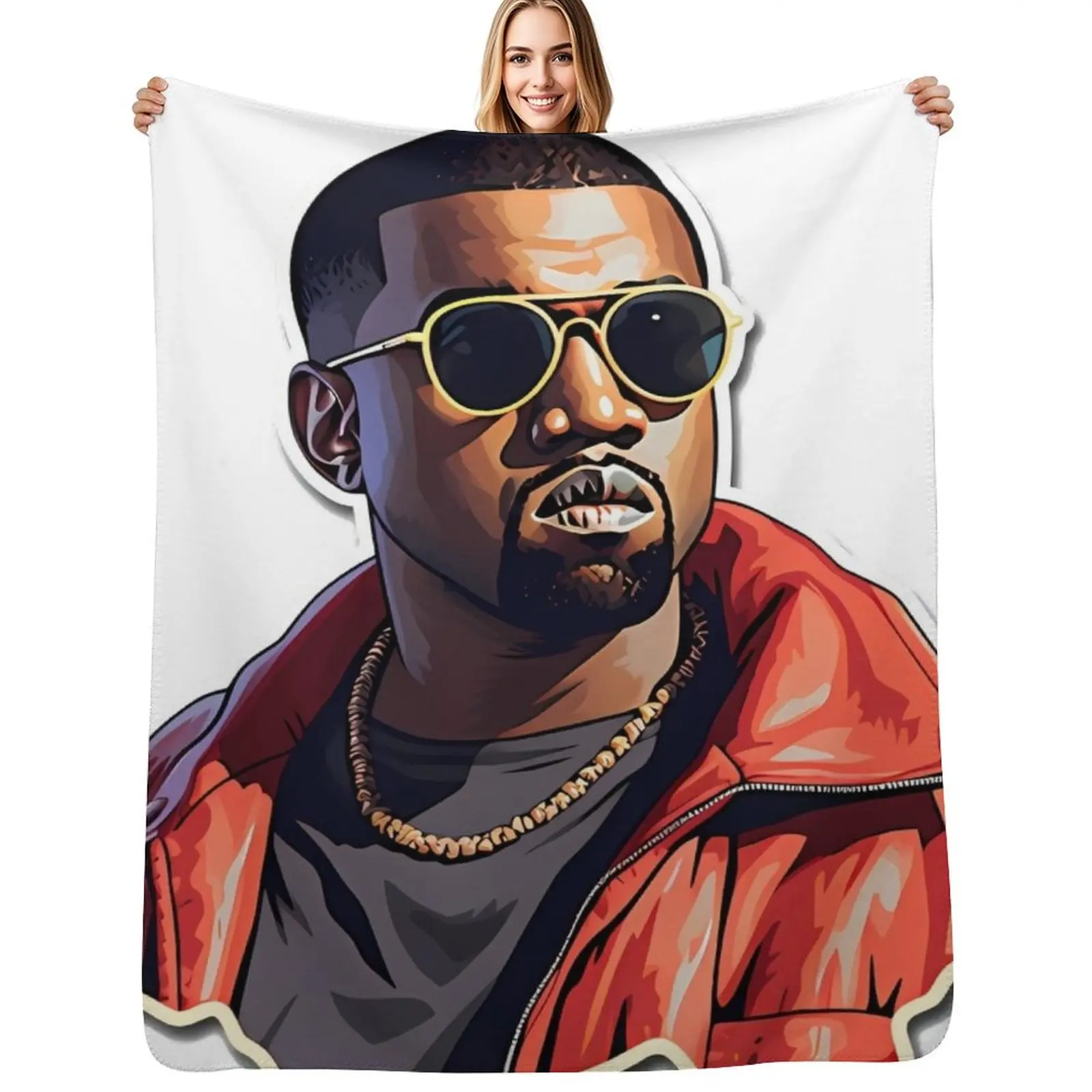 kanye west Throw Blanket Soft Plush Blanket as Housewarming Gift