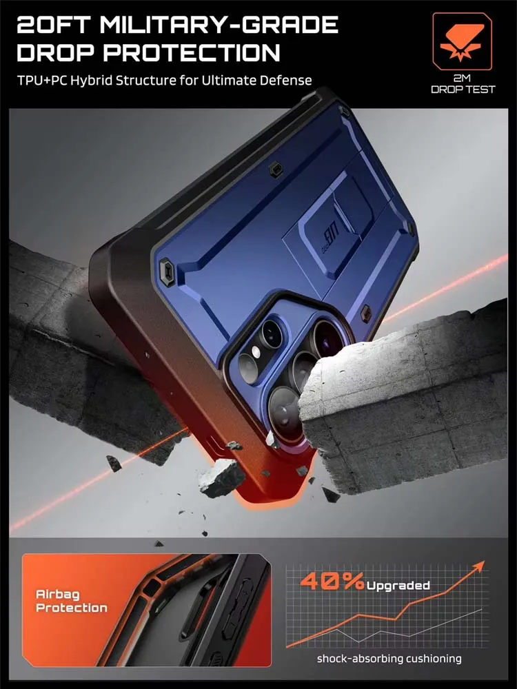 SUPCASE For Samsung Galaxy S26 Ultra Case UB Pro z ochroną o wojskowym stopniu, z 2 szkłami hartowanymi na ekran — zdjęcie produktu 7
