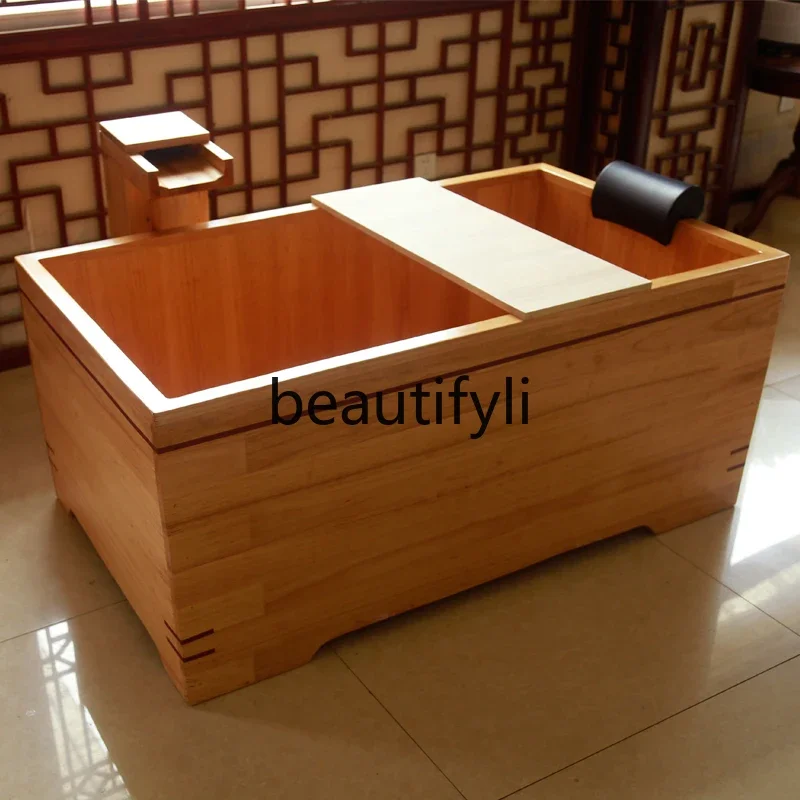 Hotel Oak Bath Bucket Beauty Club Bath Bucket Wooden Adult Bath