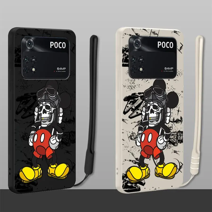Милый чехол для телефона Disney с Микки Маусом для Xiaomi Poco F5 F3 X4 X3 Pro F4 X3 NFC Soft TPU Милый чехол для телефона Disney с Микки Маусом для Xiaomi Poco F5 F3 X4 X3 Pro F4 X3 NFC Soft TPU