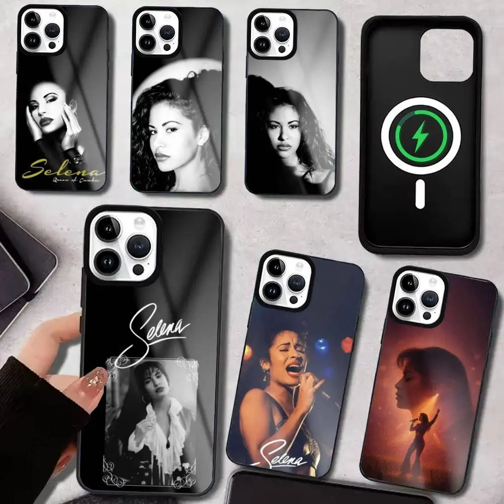 

S-Selena Q-Quintanilla Phone Case For iPhone17,16,15,14,13,12,11 Plus,Pro Max, New Magnetic Wireless Charging