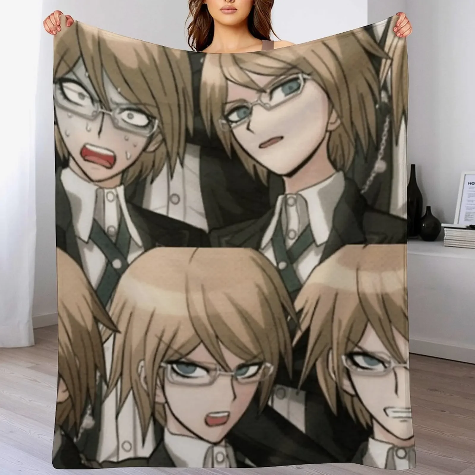 

Byakuya Togami Throw Blanket Decoratives For Sofa Thin Hair for sofa Blankets