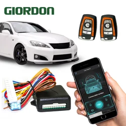 Universal APP Car Remote control with Central Locking with Remote Control Car Alarm Systems