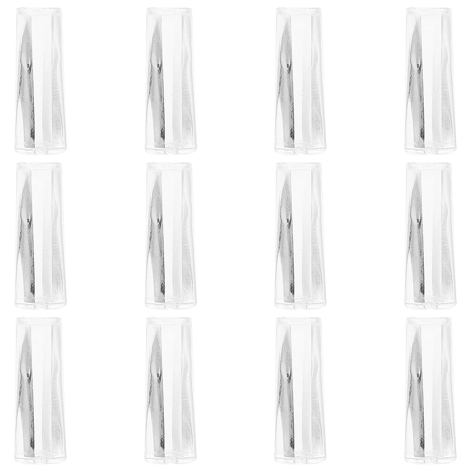 

12Pcs Simple Design Blind Wand Handle Transparent Rod Grip for Home Use Long Lasting Replacement Parts