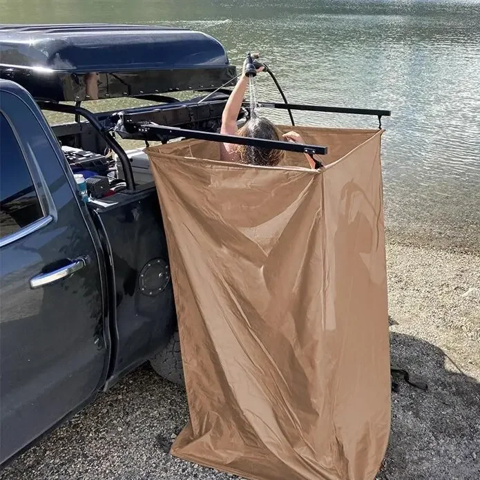 High Quality 4x4 Off-Road Portable Outdoor Shower Tent Car Side Awnings Water Capacity 50L to 80L