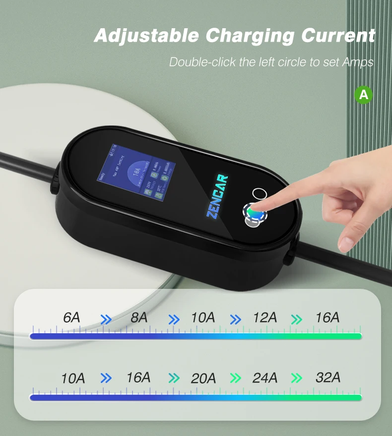 EV charger 3.6KW 16A GB/T portable evse for Chinese electric vehicle car Model D gbt home car charger with specific timer