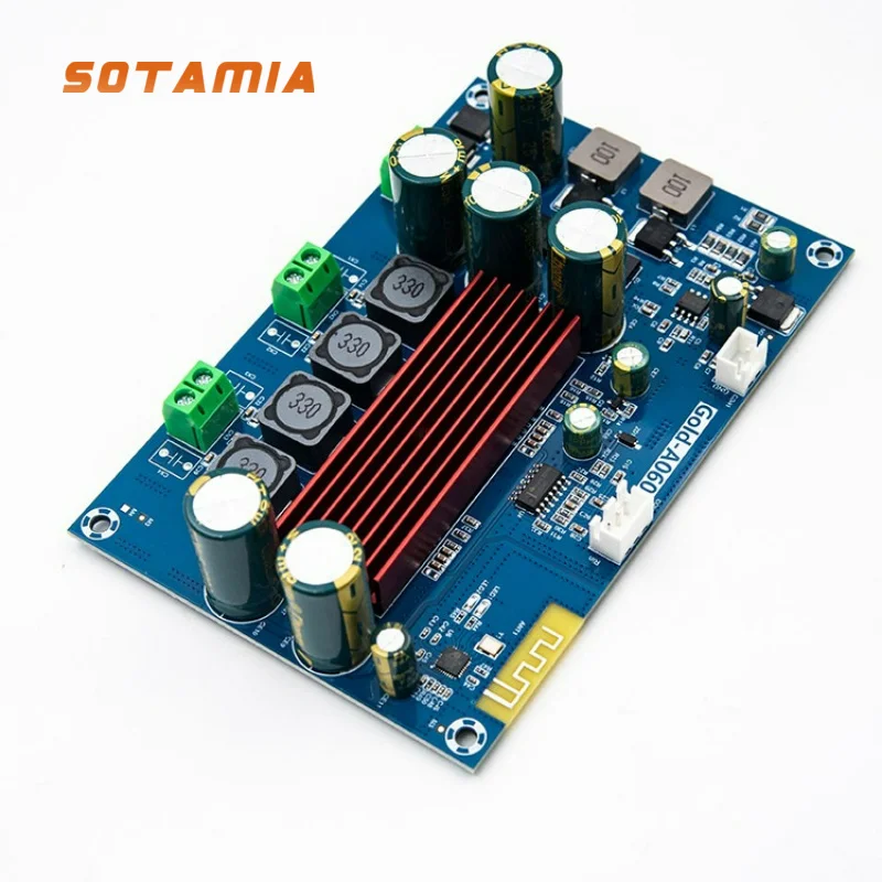 SOTAMIA Self-boost Circuit Dual TPA3116 Bluetooth Digital Power Amplifier Board Class D Dual channel 100W+100W Audio Amplifier