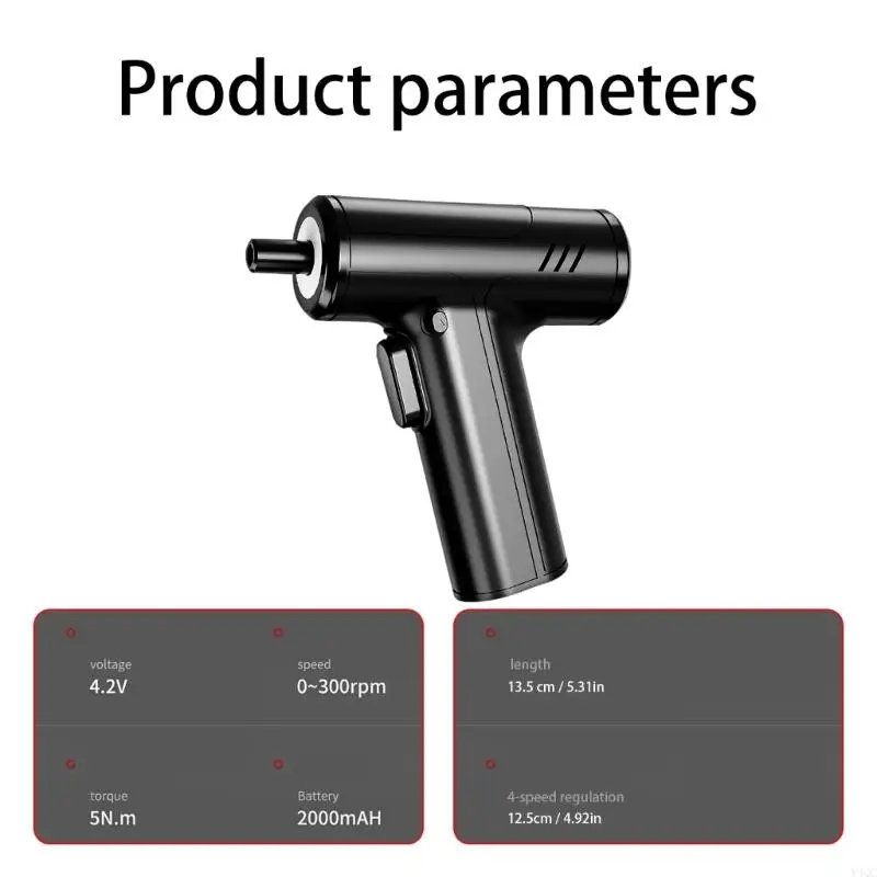 Sturdy Electric Drill Set Screwdriver For DIY Enthusiasts And Skilled Worker Y4QC