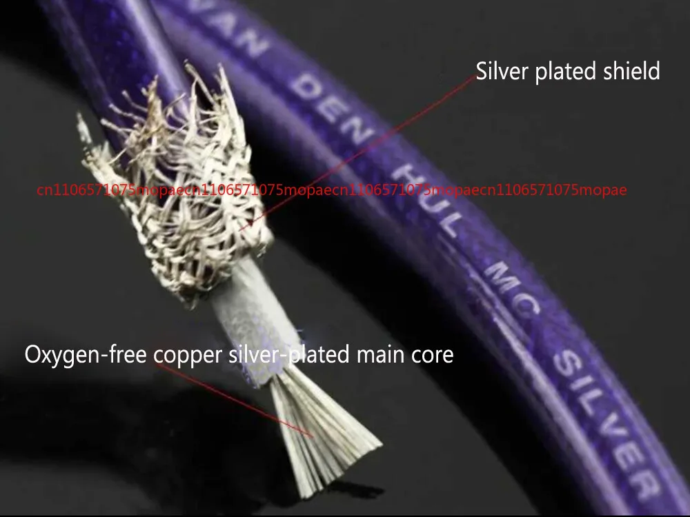 OK VDH SILVER IT 65G خط إشارة الصوت المطلي بالفضة لكابل HiFi Audio 2RCA بطول 1 متر #4