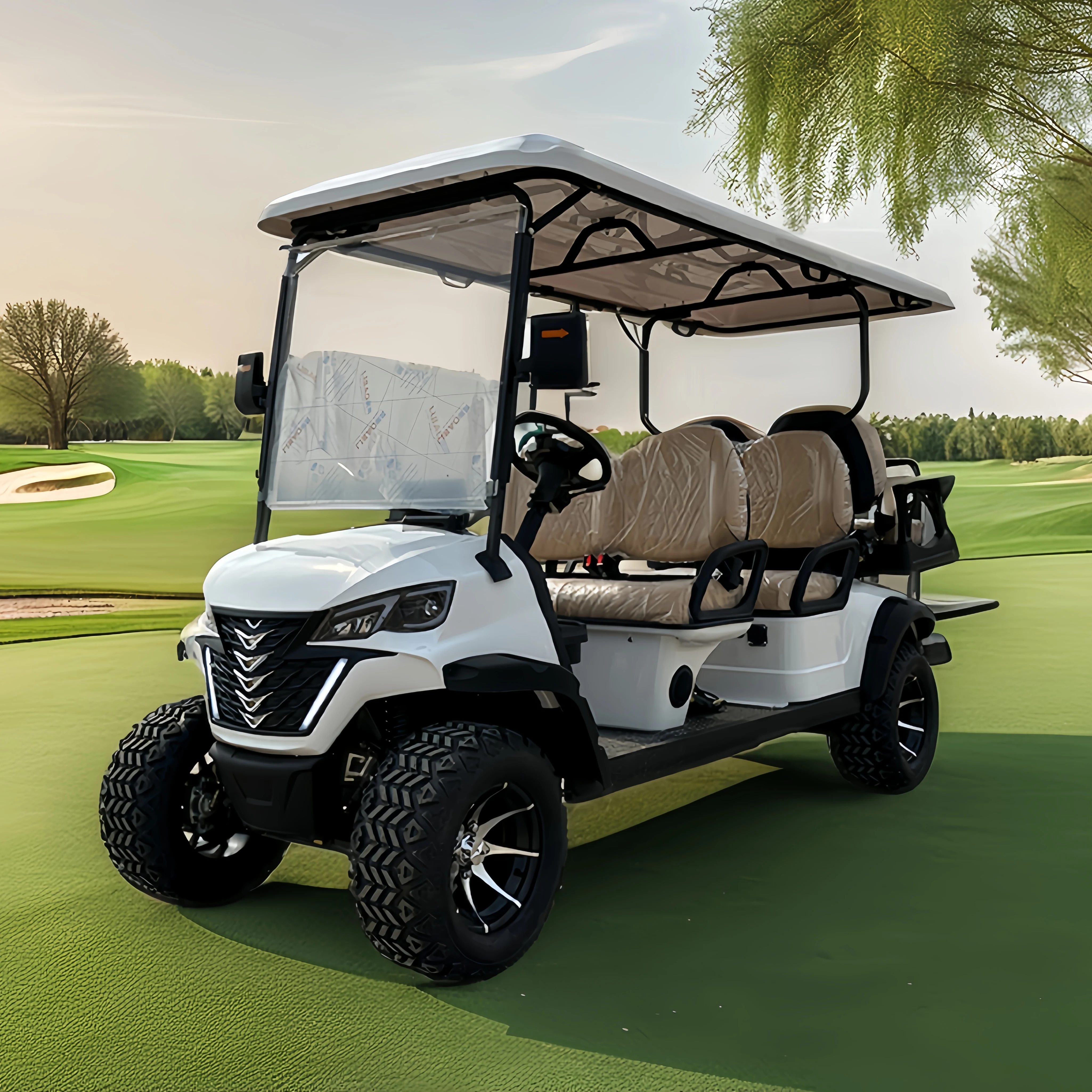 China Famous Manufacturer High Quality 2/4/6 Seater 4 wheel Golf Cart with Comfortable seats