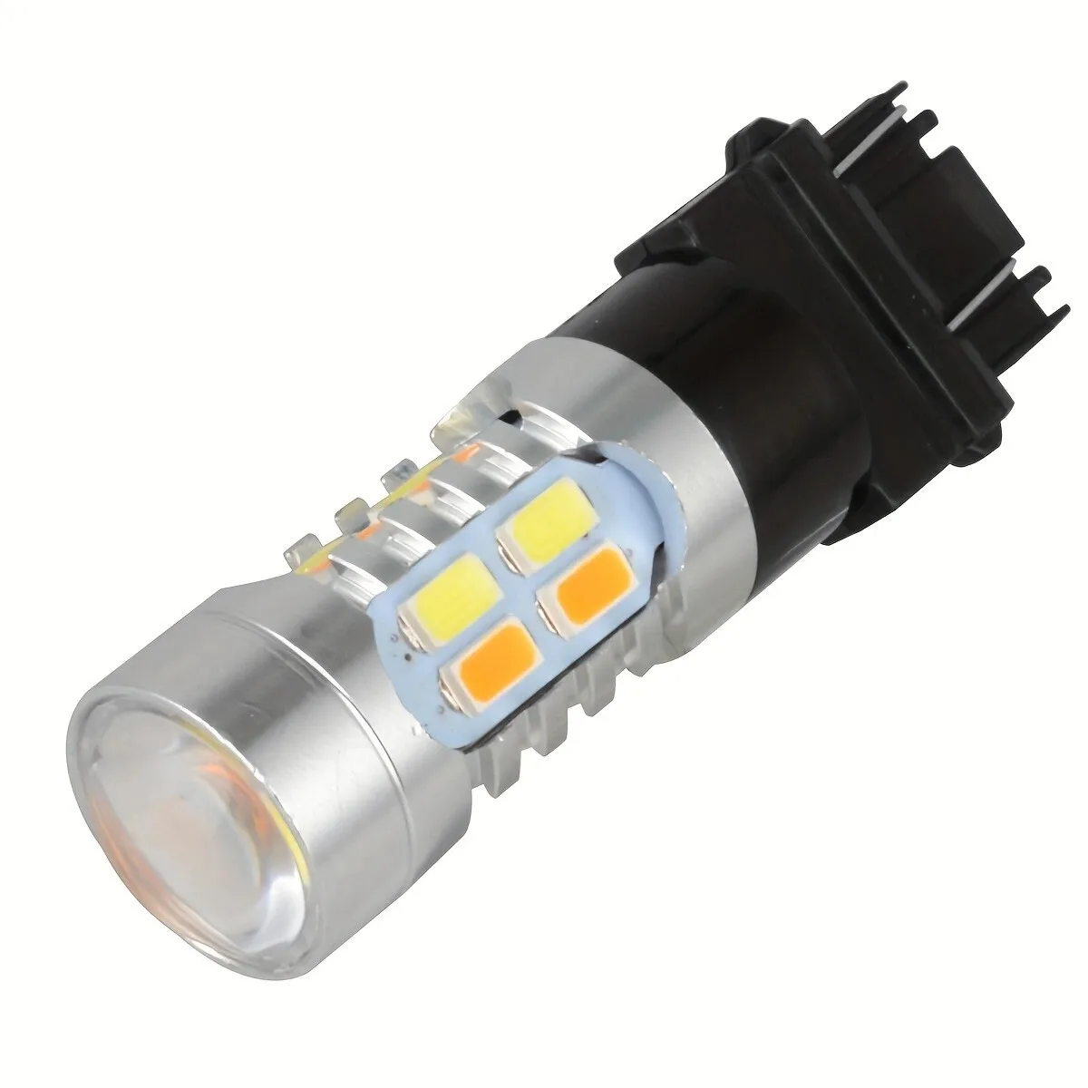2PCS 3157 3057 3357 4157 Amber/White 20SMD Switchback LED Turn Signal&DRL LED  Light Bulb Daytime Running Lights for Dodge Ram