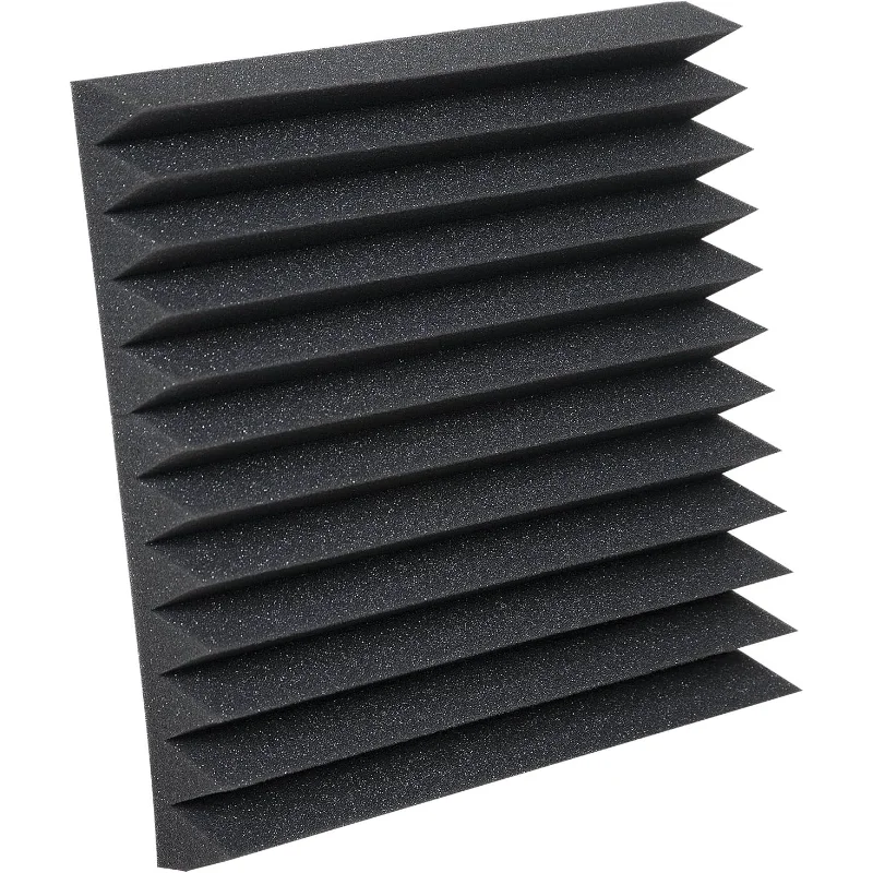 Auralex 2 polegadas Studiofoam Wedgies 1 X1 FootAcoustic Panel 24-Pack - Carvão