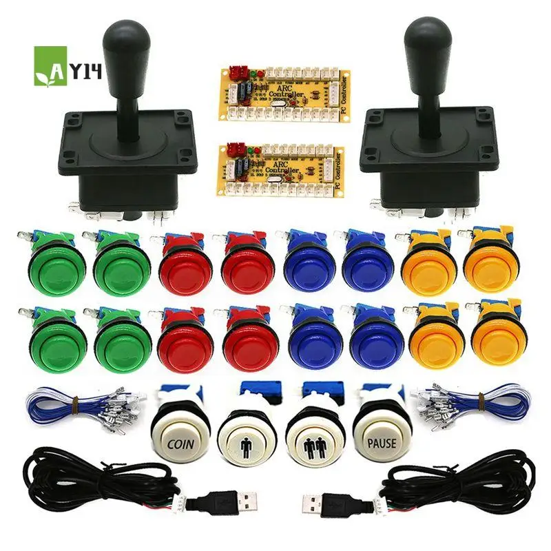AY14 -For Neo Geo Arcade Game DIY Kit USB Board Controller For Pc Raspberry Pi Zero Delay US Style 8 Way Joystick