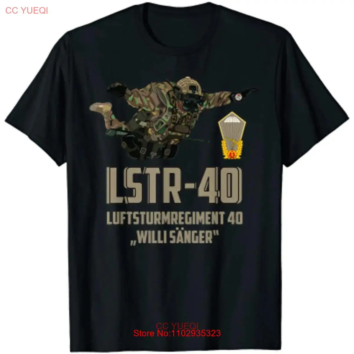 Hot Sale! Luftsturmregiment 40 DDR GDR Special Force Paratrooper Unisex T-Shirts