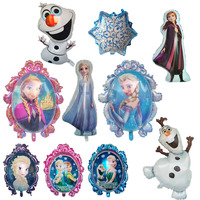 Disney Frozen Theme Party Decoration Olaf Foil Balloons Elsa Girls Birthday Baby Shower Party Decoration Supplies Kids Toy
