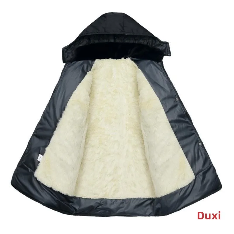 Thickened Fleece Cotton Jacket for Middle-Aged And Elderly Men Winter Outerwear Warm And Comfortable Dad Clothes