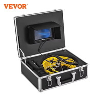 VEVOR Pipe Inspection Video Camera DVR Recording Function 7/9in Monitor 20/30/50M IP68 Drain Sewer Pipeline Industrial Endoscope