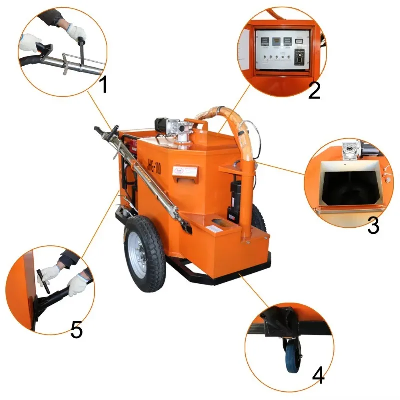 Dust Proof Road Sealing Machine Sealed Structure Crack Filling Equipment for Harsh Construction Site