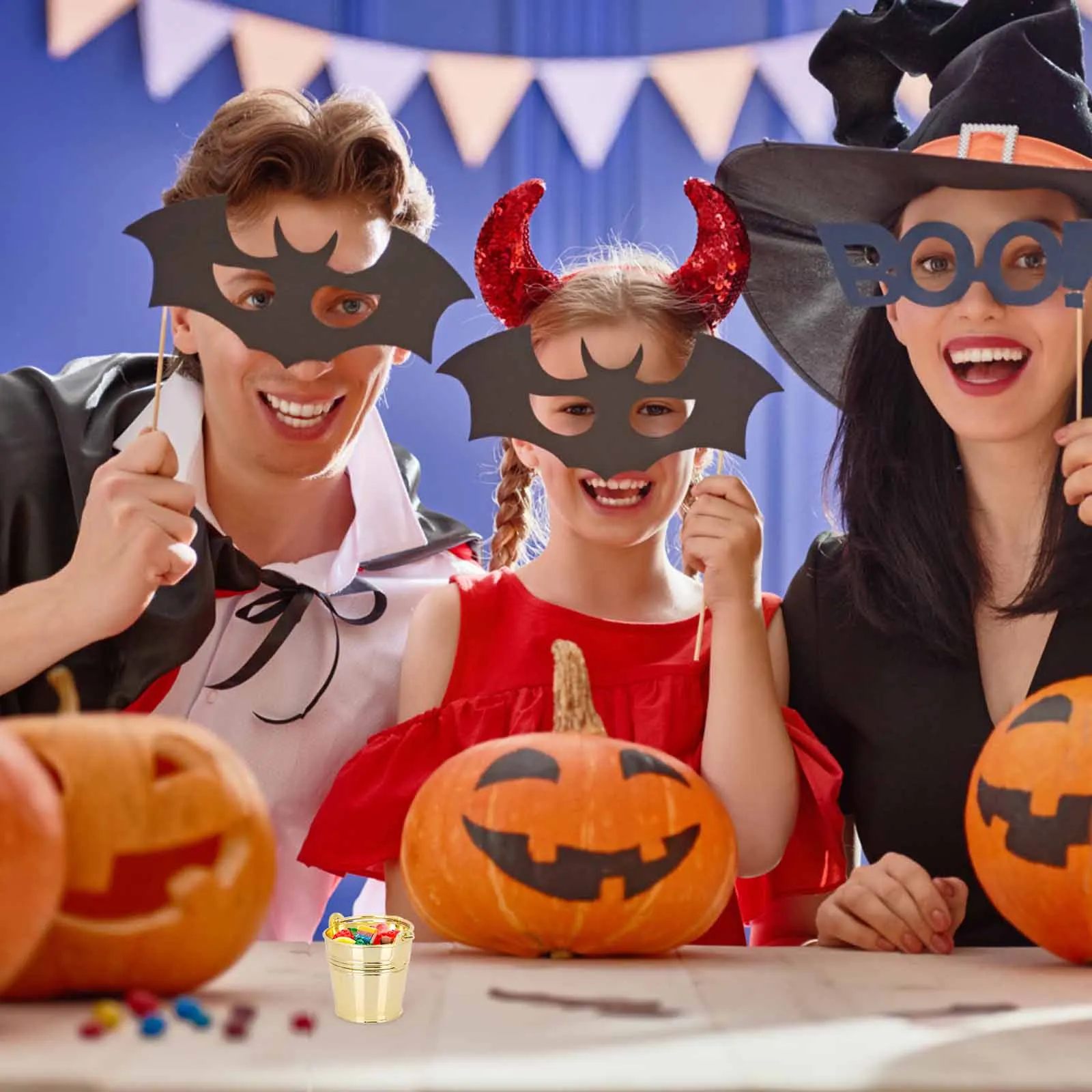 

10Pcs Creative Mini Snack Buckets Exquisite Workmanship Candy Storage Bucket for Holiday Party Supplies Decoration Gift Packing