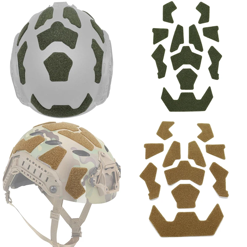 11pcs FAST Helmet Magic Sticker Airsoft Helmet Patches Hook And Loop Sticker For FAST Tactical Helmet Accessories