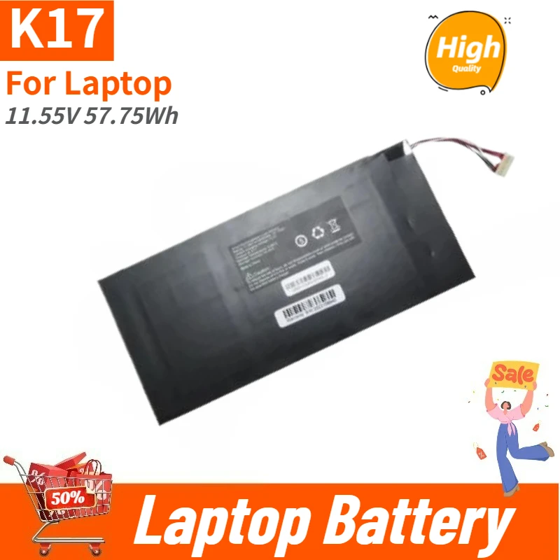 

10PIN 7Lines High Quality 11.55V 57.75Wh Replacement Battery K17 for Laptop Brand New