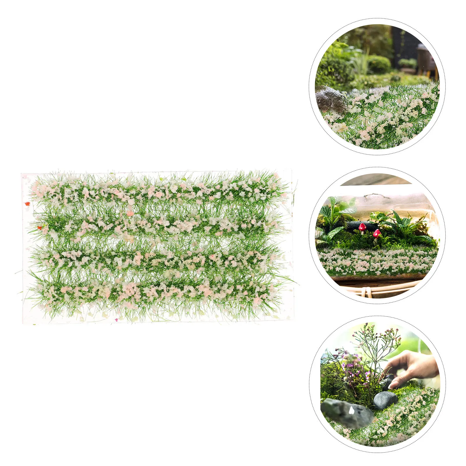 

Mini Flower Cluster Artificial Vegetation Landscape Decoration for Micro Landscape DIY Sand Table Supplies Miniature Ornament