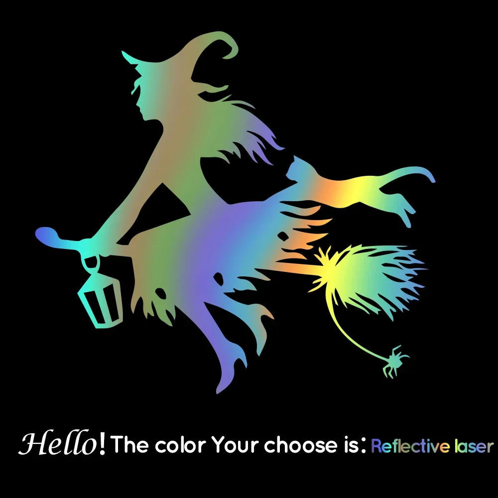 Samochód naklejka osobowość czarownica naklejka winylowa samochód motocykl dekoracyjna naklejka wodoodporna ochrona przeciwsłoneczna naklejka z PVC, 15CM * 12CM