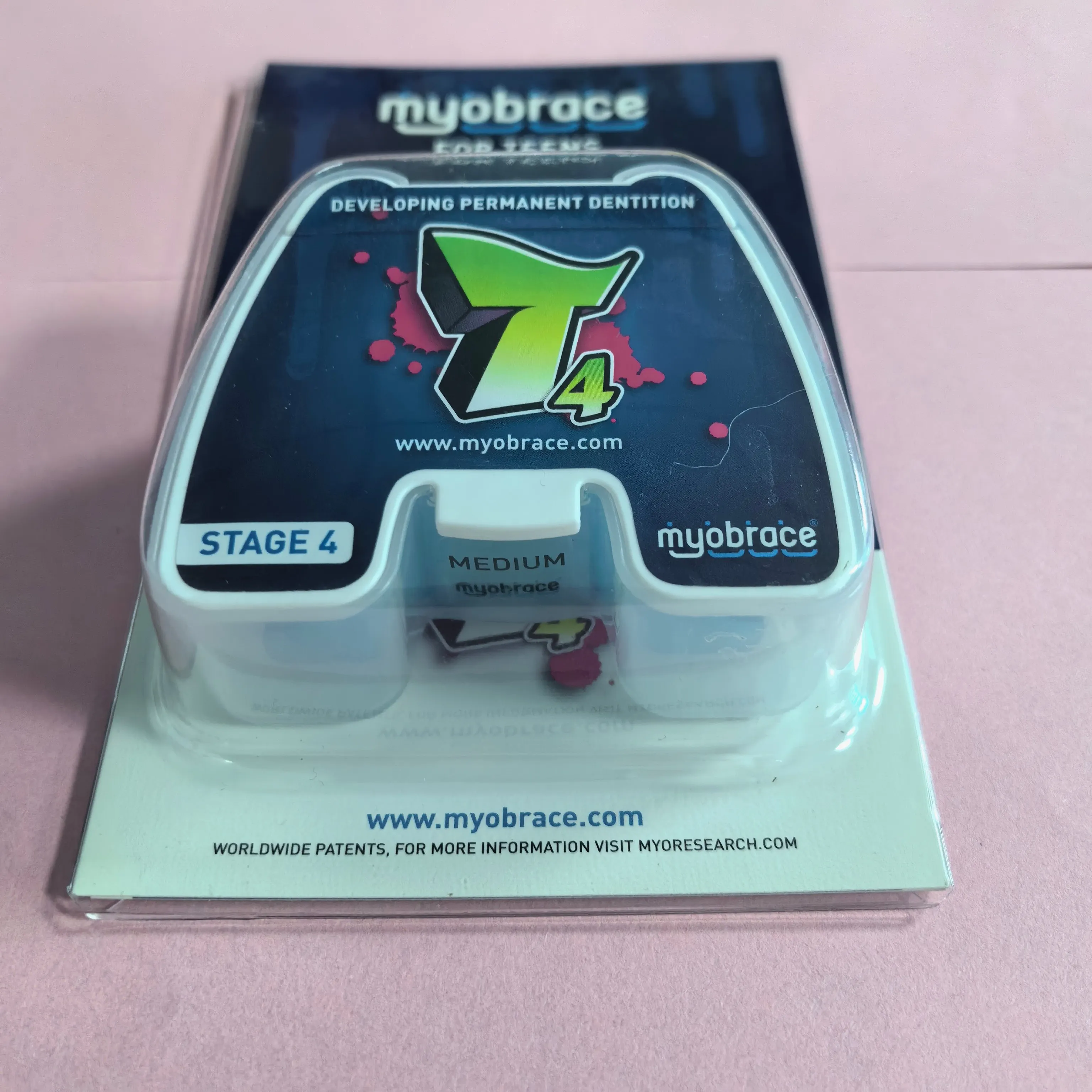 Dental Myobrace Orthodontische Trainer T4 Medium - Voorkomt Adolescent Underbite en Mondademhaling, Adolescent Anti-Snurken Apparaat
