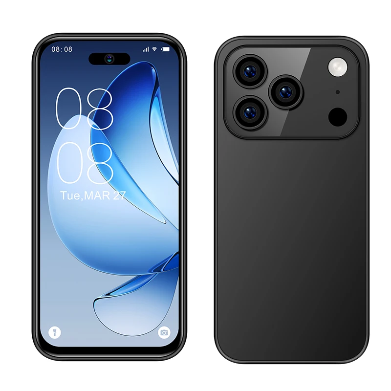 I17 pro Max 3G Mini Smartphone 1GB RAM 16GB ROM 3,79 'Android 8,1 2.0MP Quad Core Tarjeta pequeña Teléfono móvil de bolsillo