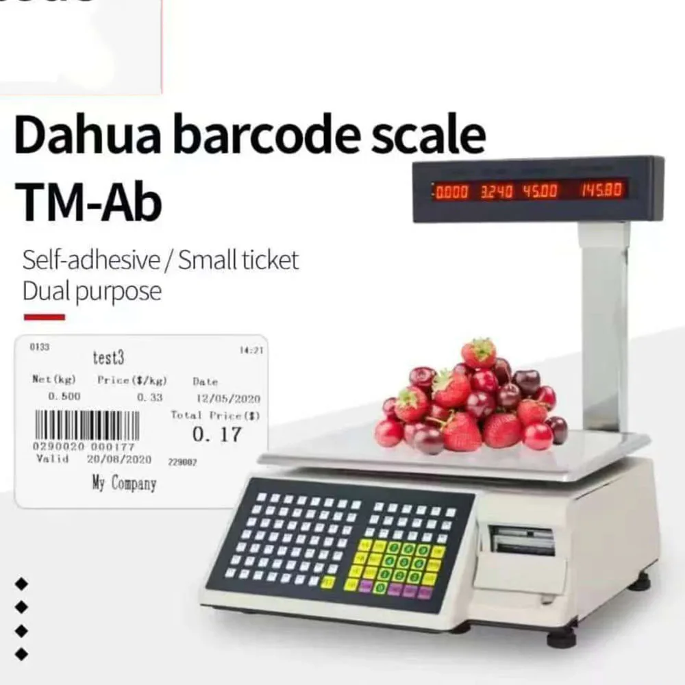 New Arrival Supermarket Cash Register Checkweigher LCD Display 1g Accuracy Barcode Label Printing OEM ODM Customized Support 1