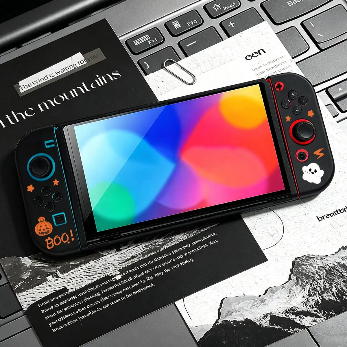 Protective Case Accessories for Nintendo Switch NS Game Console Anti-Scratch Shell Protector TPU Split Protective Case