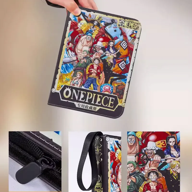 ONE PIECE Card Album Book High-capacity 9 Grid Holds 900 Pieces Binder Storage Zipper Book A Birthday Present