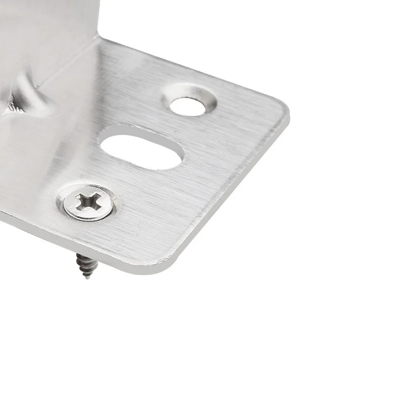 Reinforced Stainless Steel Angle Brackets Triangular Brackets Fixed Connectors Angle Iron Furniture Accessories for Tables and C