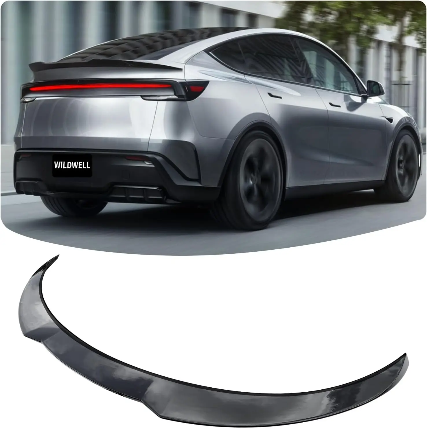 

Rear Spoiler Wing for 2025 2026 Tesla Model Y Juniper, Model Y Trunk Spoiler Performance Style Highkick Duckbill Wing Accessorie