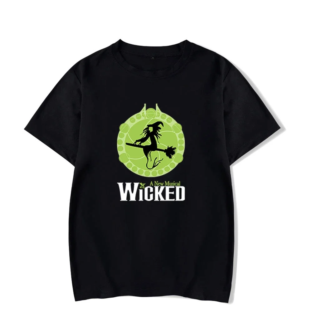 Harajuku ops Streetwear WICKED he Musical Elphaba Funny Shirt Men Women Short Sleeve Hip Hop O-Neck clothing graphic t shirts